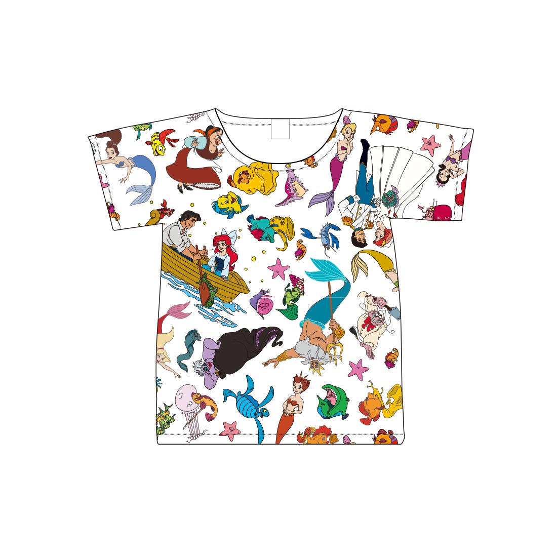 リトル・マーメイド/Tシャツ/オールスター（キッズ100）