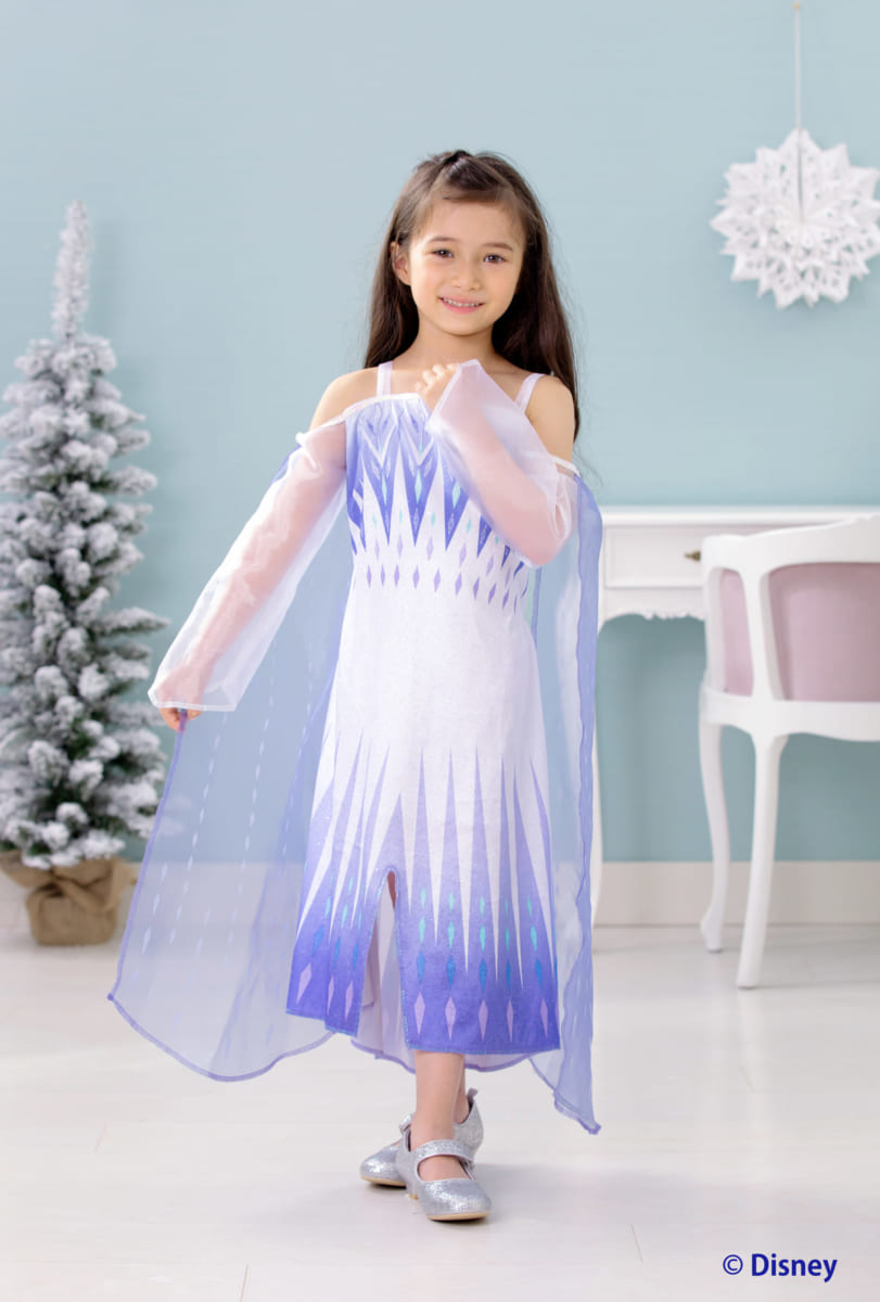 アナと雪の女王 衣装 アナ ドレス コスチューム 子供用 M 4-6 - フォーマル