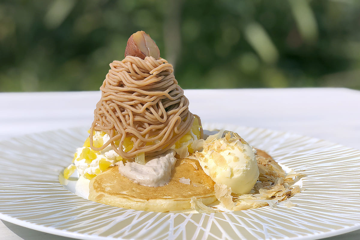 カフェ・カイラ「モンブランパンケーキ」