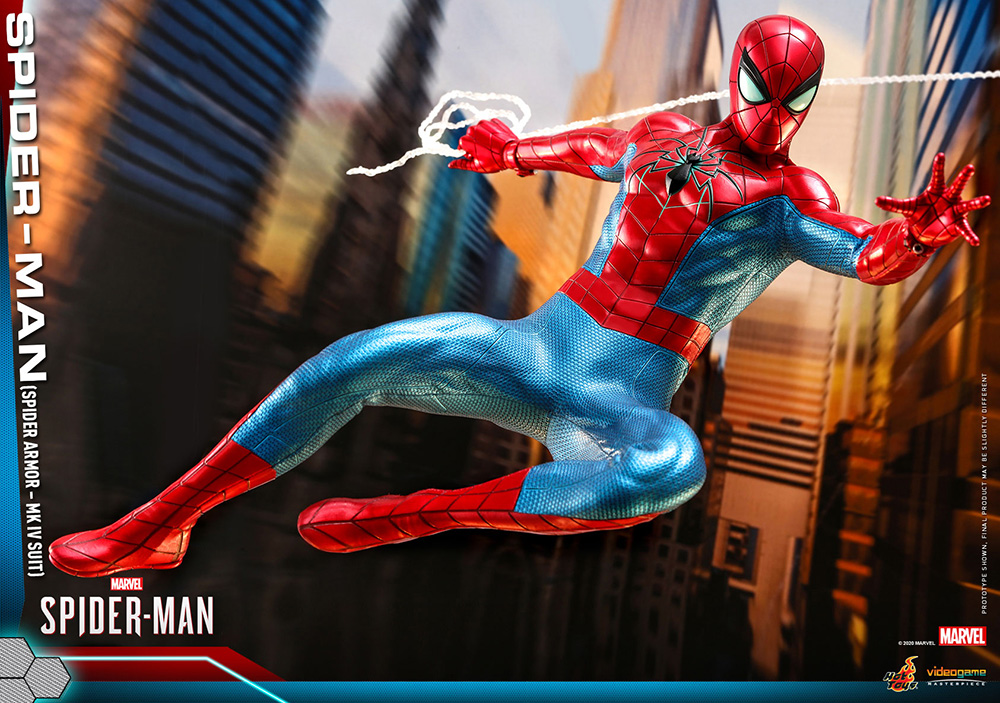 10ホットトイズ【ビデオゲーム・マスターピース】『Marvel’s Spider-Man』1/6スケールフィギュア スパイダーマン（スパイダー・アーマーMK IVスーツ版）