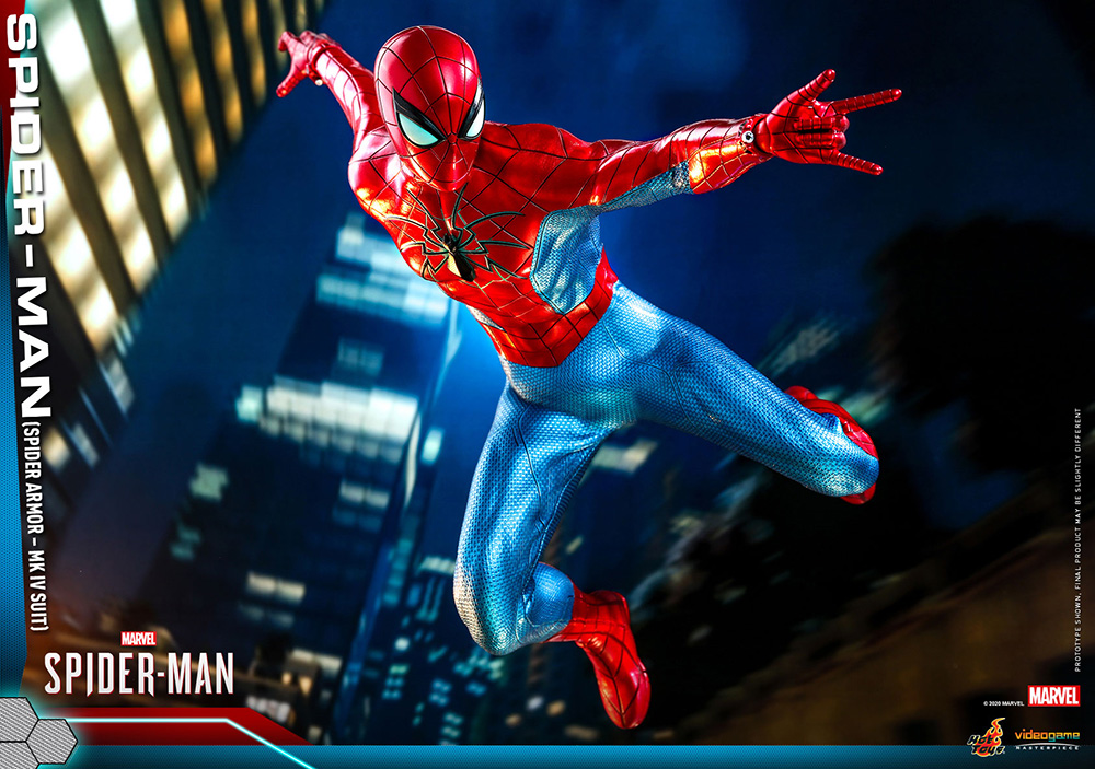 13ホットトイズ【ビデオゲーム・マスターピース】『Marvel’s Spider-Man』1/6スケールフィギュア スパイダーマン（スパイダー・アーマーMK IVスーツ版）