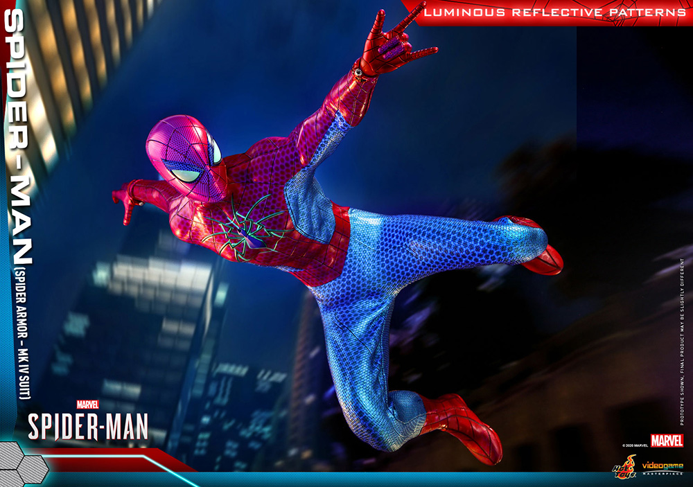 14ホットトイズ【ビデオゲーム・マスターピース】『Marvel’s Spider-Man』1/6スケールフィギュア スパイダーマン（スパイダー・アーマーMK IVスーツ版）