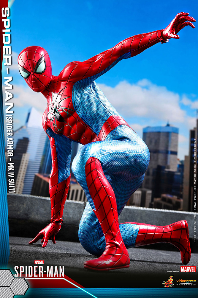 ３ホットトイズ【ビデオゲーム・マスターピース】『Marvel’s Spider-Man』1/6スケールフィギュア スパイダーマン（スパイダー・アーマーMK IVスーツ版）
