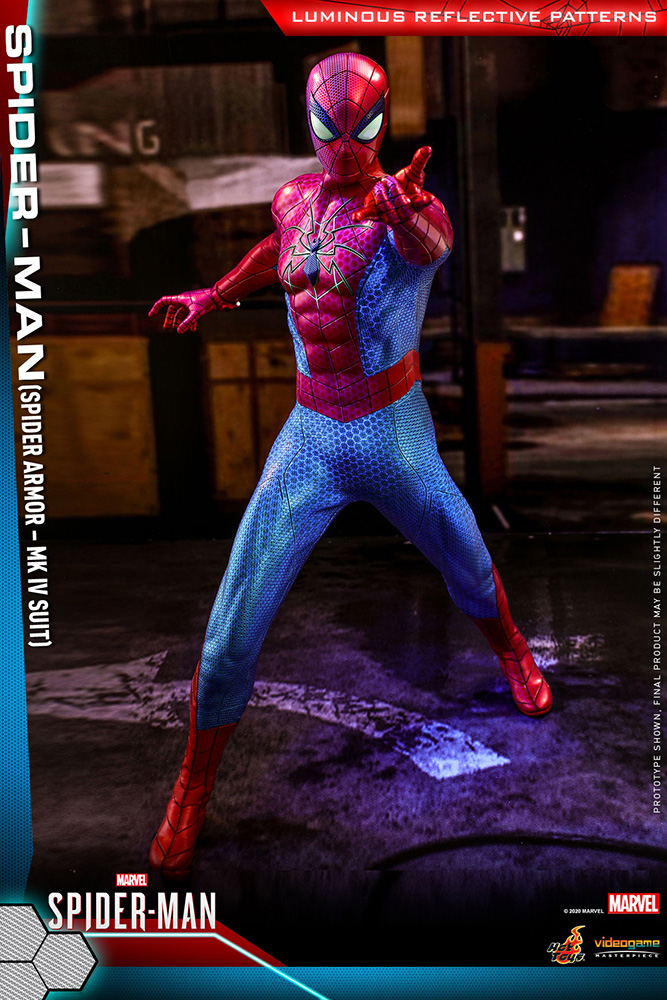 ６ホットトイズ【ビデオゲーム・マスターピース】『Marvel’s Spider-Man』1/6スケールフィギュア スパイダーマン（スパイダー・アーマーMK IVスーツ版）