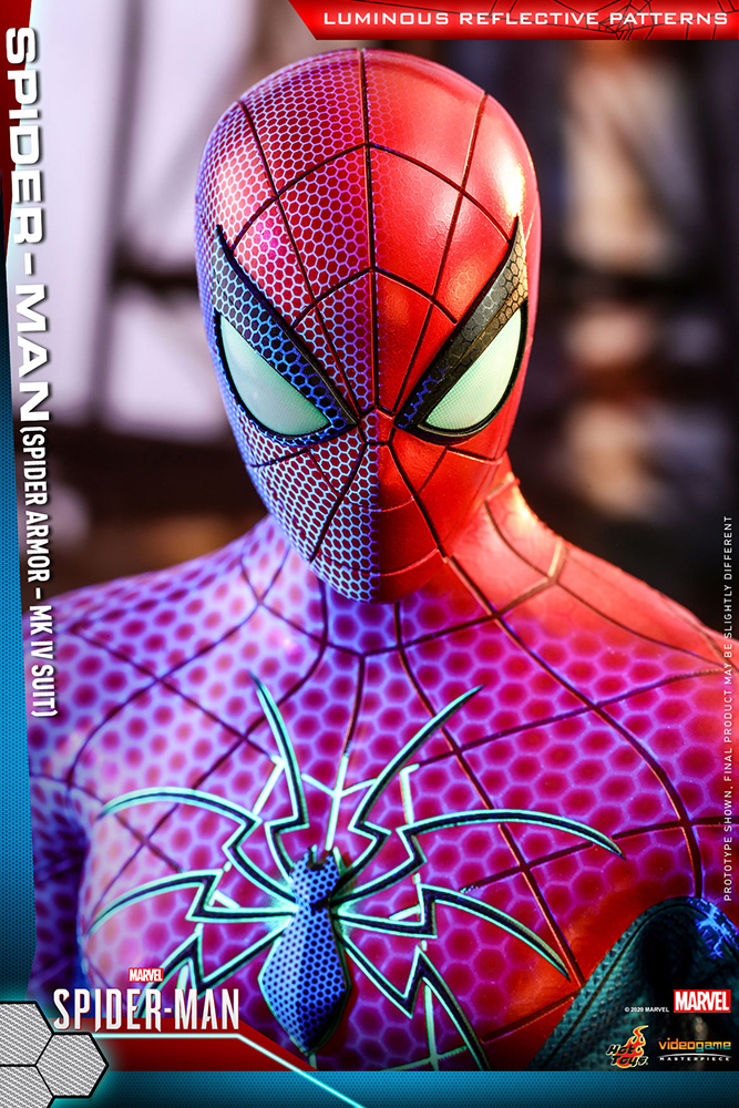 ９ホットトイズ【ビデオゲーム・マスターピース】『Marvel’s Spider-Man』1/6スケールフィギュア スパイダーマン（スパイダー・アーマーMK IVスーツ版）