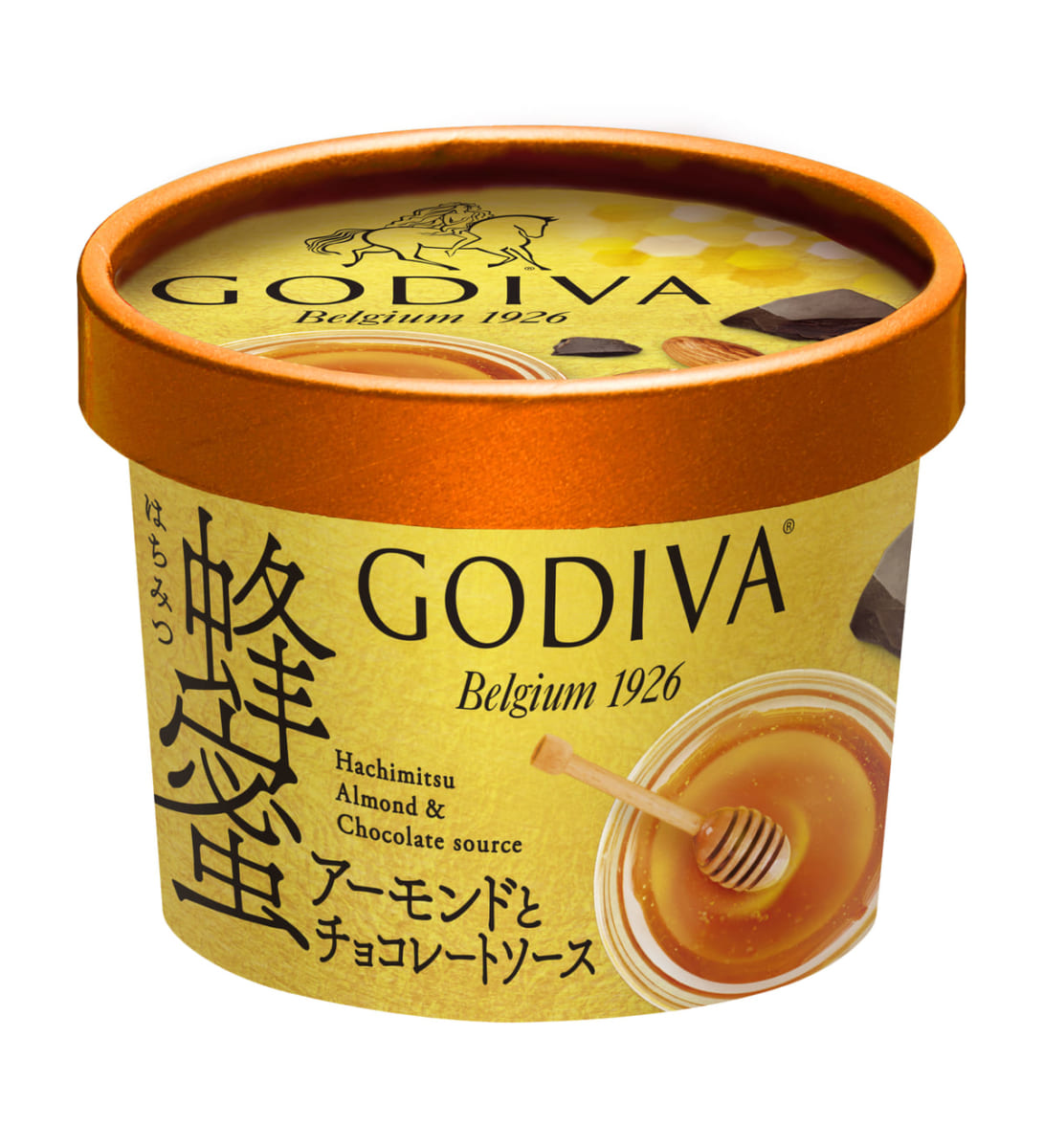 ゴディバ カップアイス 「蜂蜜アーモンドとチョコレートソース」