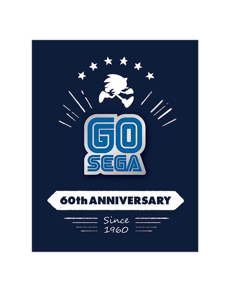 セガ設立60周年 記念「GO SEGA」ピンバッジ