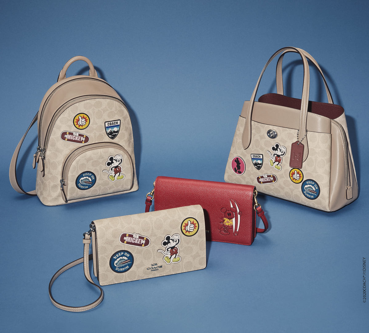 陰山織物謹製 Disney×COACH Theplay 日本限定 バッグ ディズニーコラボ