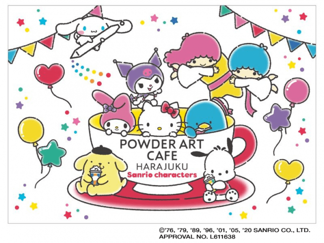 POWDER ART CAFE HARAJUKU「サンリオキャラクターコラボカフェ」