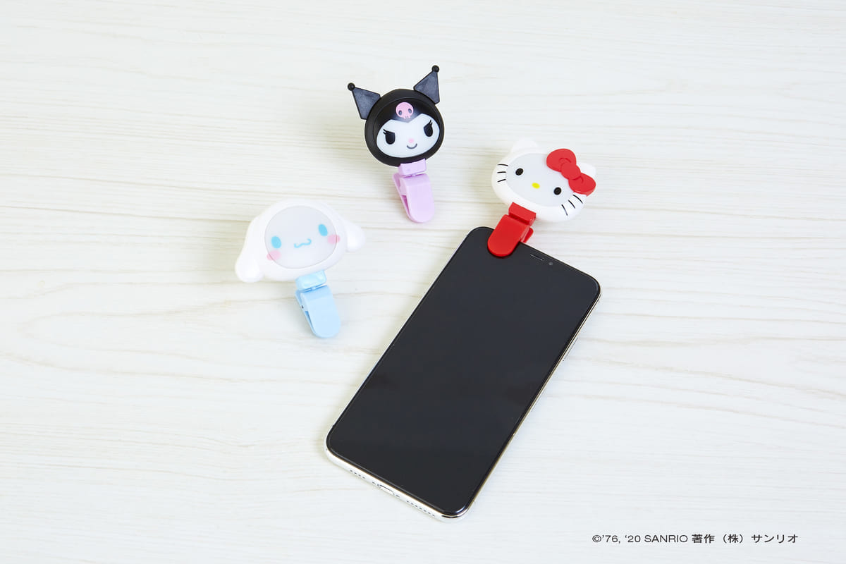 サンリオ　サンリオキャラクター クリップ式自撮りライト