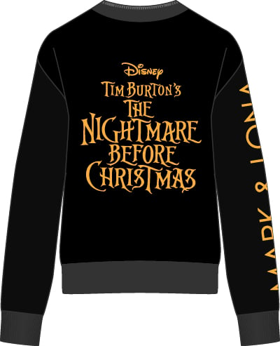 The Nightmare Before Christmas Wind Stopper Knit Outer　バックスタイル