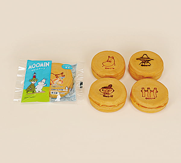 ファミリーマート「ムーミン　もちっとチーズ」4種のキャラクターの焼印