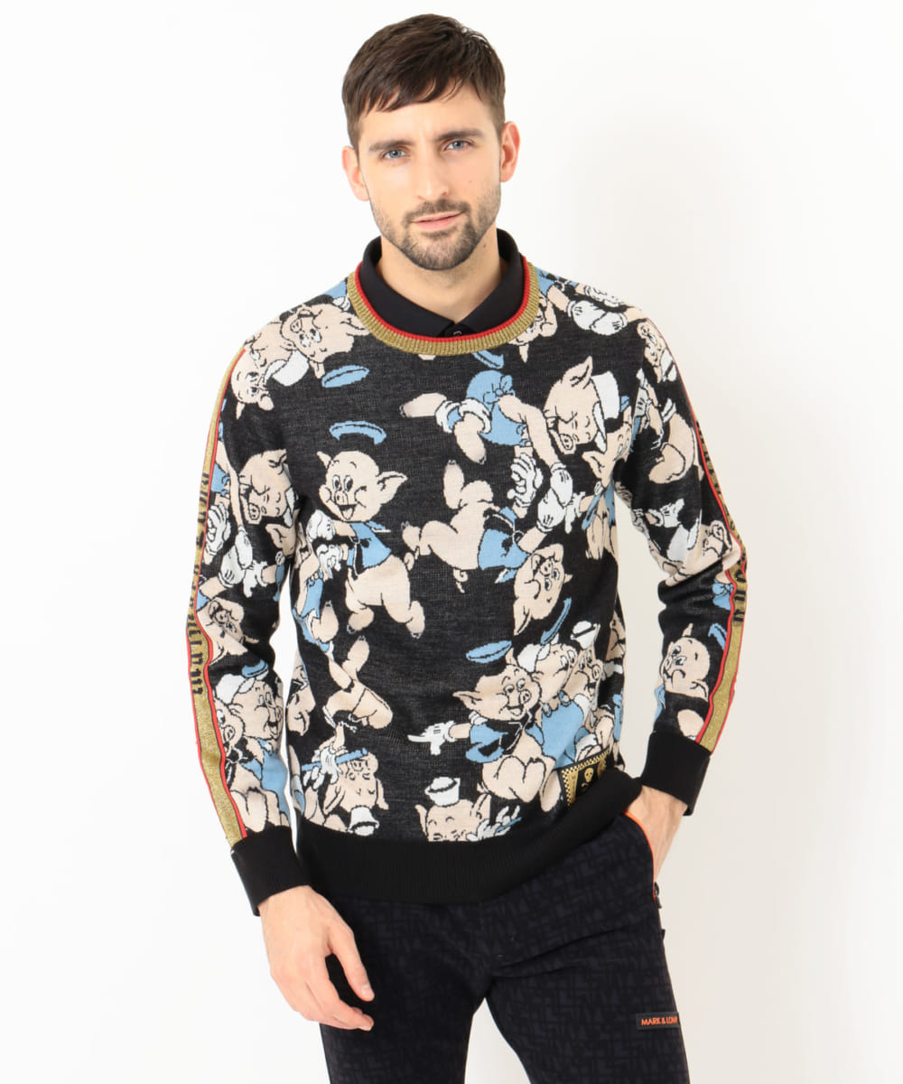The Three Little Pigs Wind Stopper Crew Sweater
