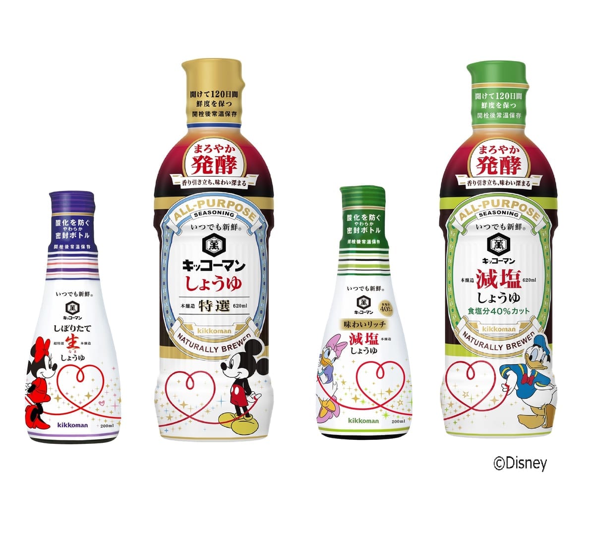 キッコーマン “いつでも新鮮”シリーズ「ディズニーデザインボトル」醤油