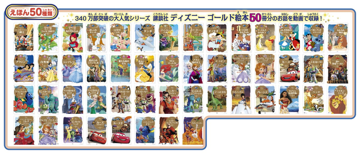 『ディズニー&ディズニー/ピクサーキャラクターズDream Switch（ドリームスイッチ）50ストーリーズ』２