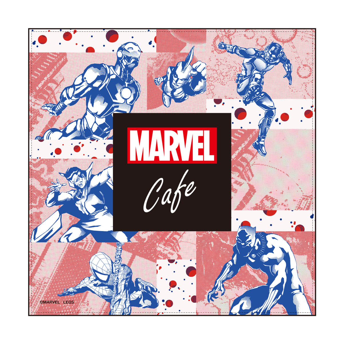 カフェロゴシリーズ バンダナハンカチ（MARVEL）