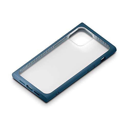 iPhone12用ガラスフタケーススクエアタイプ ネイビー
