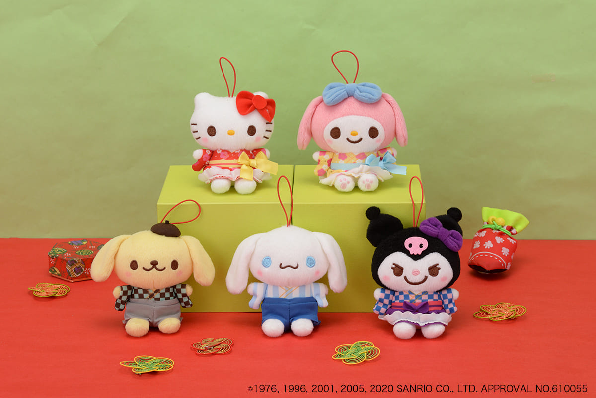 ゆるかわ サンリオキャラクターズ 和ドレスマスコット