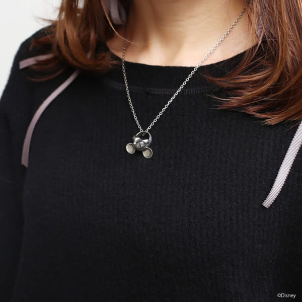 “MICKEY” FACE NECKLACE　シルバー　レディース02