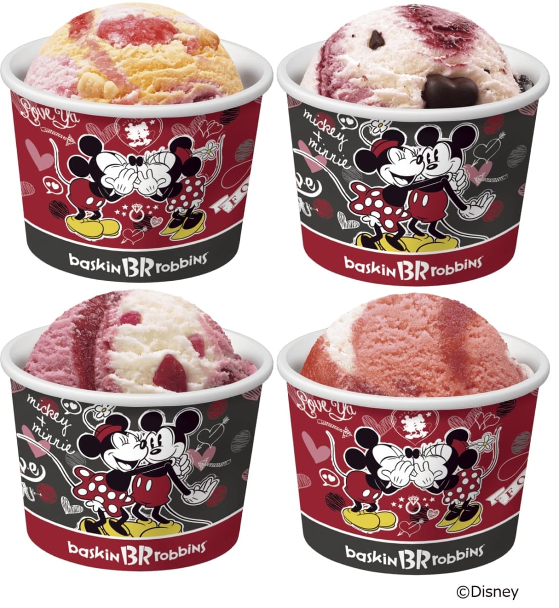 ミッキー＆ミニー ハートボックス　カップ