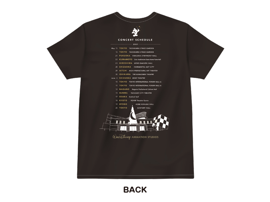 ディズニー オン クラシック 夢とまほうの贈り物 グッズ Tシャツ バック Dtimes