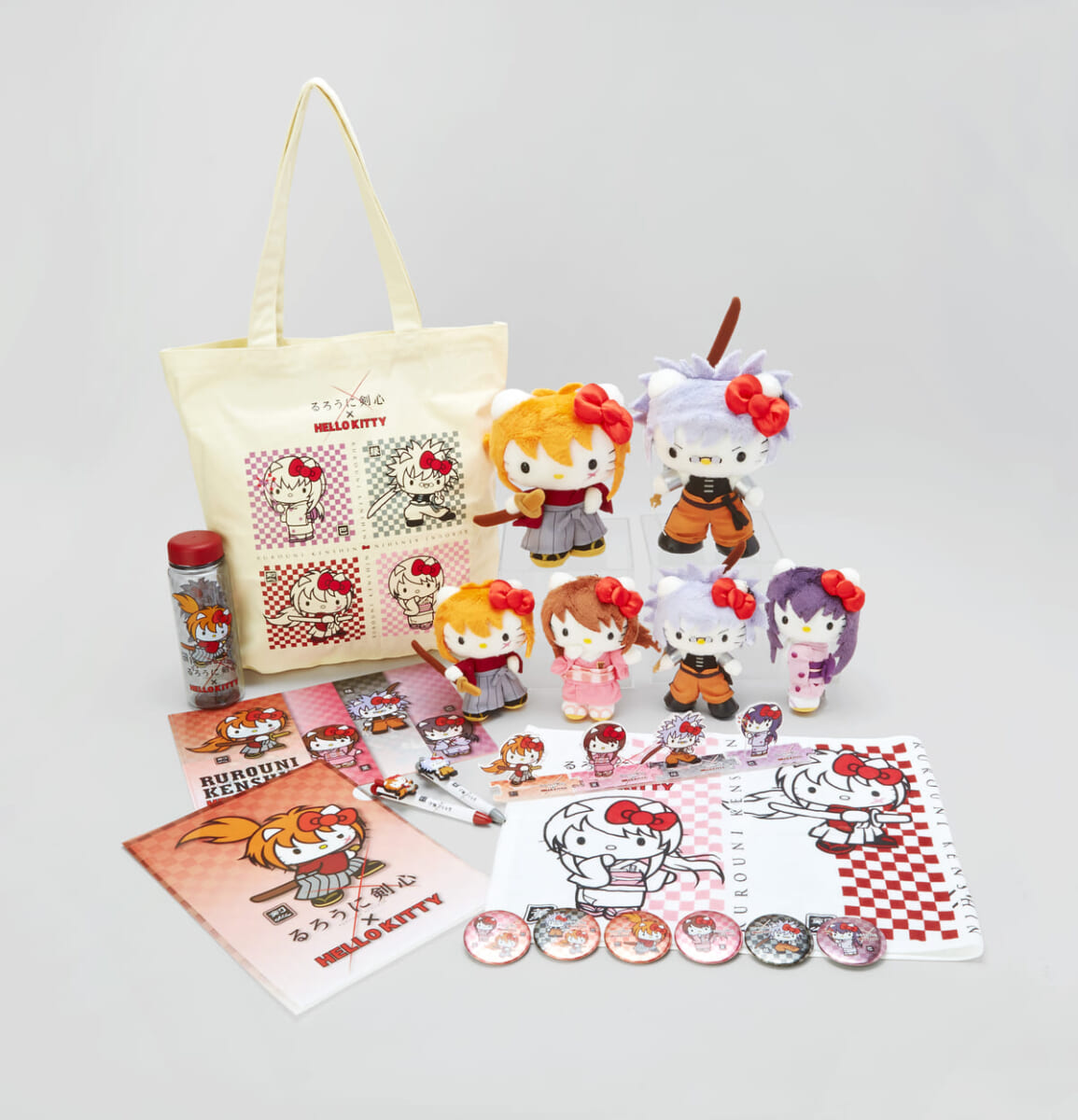コラボグッズ「るろうに剣心×HELLO KITTY」シリーズ