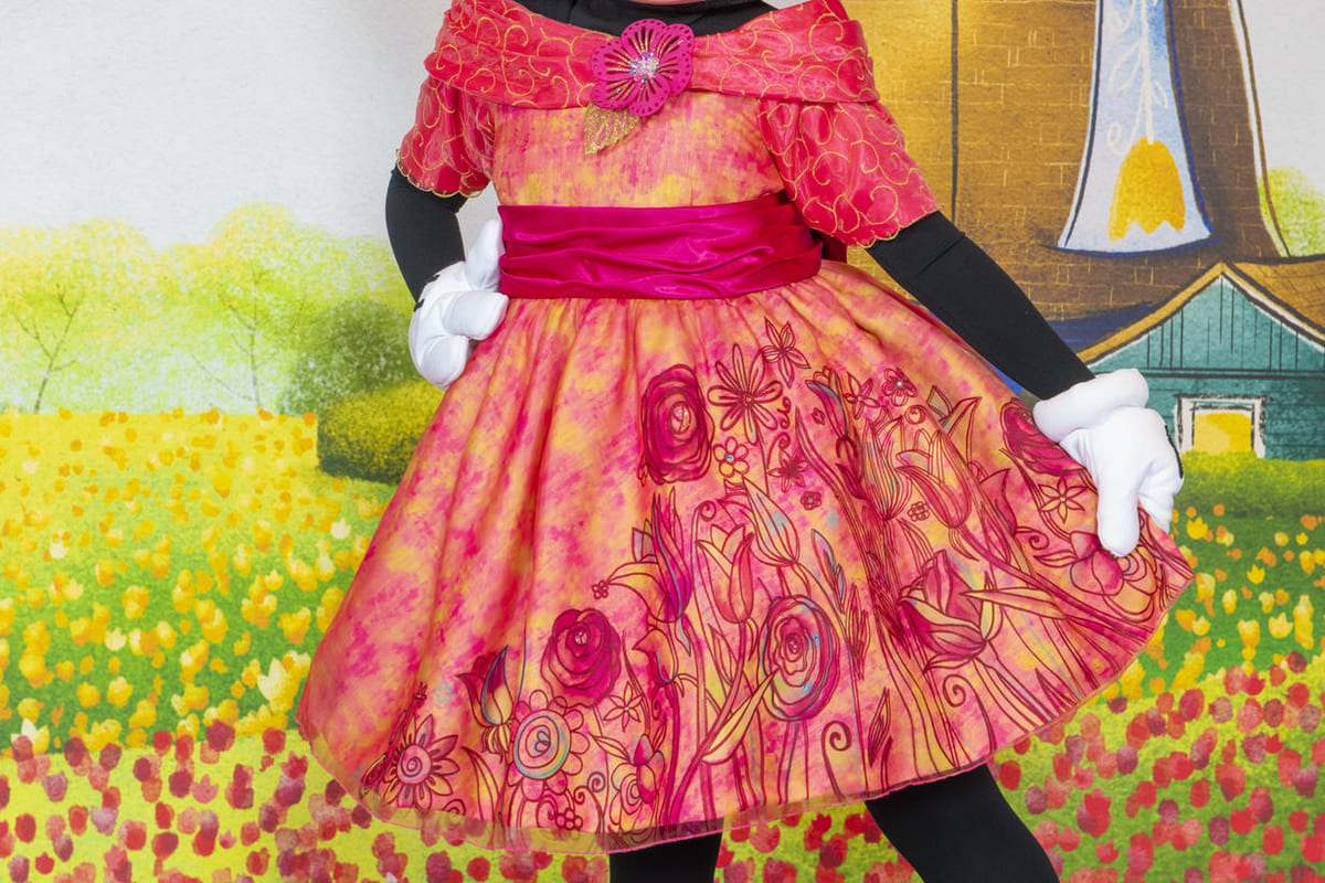 東京ディズニーランド「ミニーのスタイルスタジオ」春のファッション　ワンピースドレス