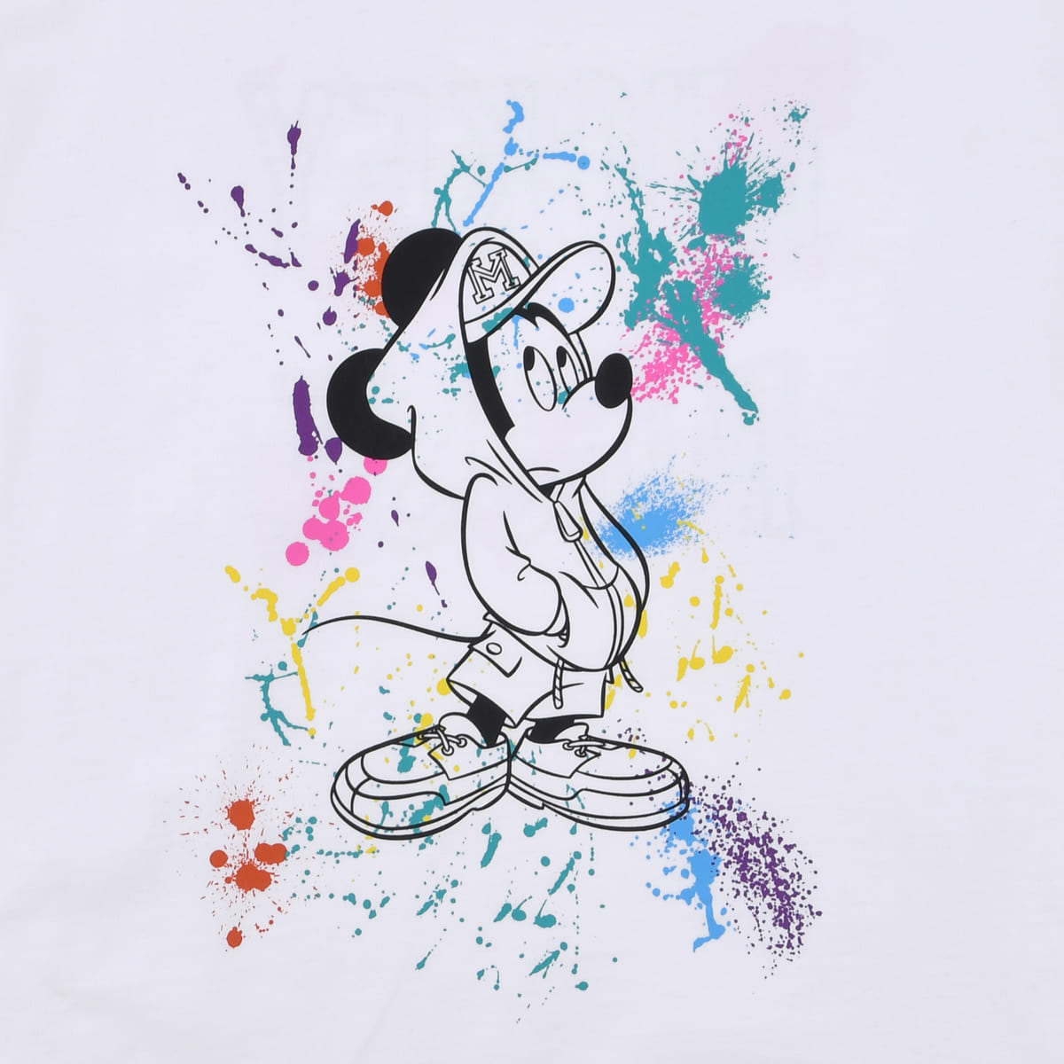 半袖Tシャツ「ミッキーマウス」アートアップ