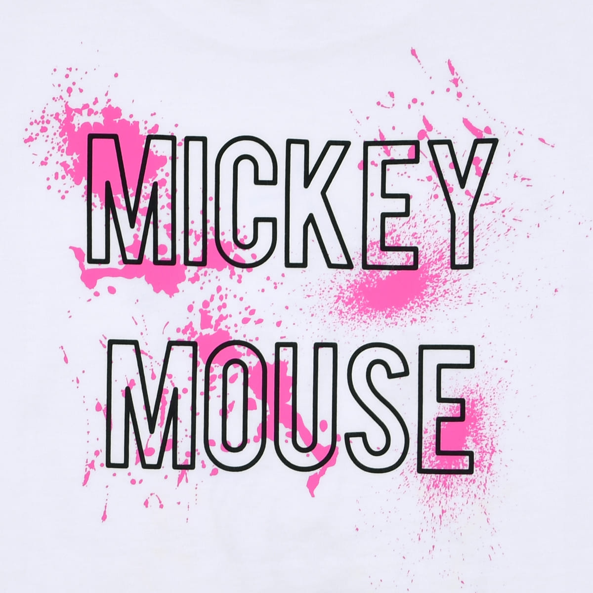 半袖Tシャツ「ミッキーマウス」ロゴアップ