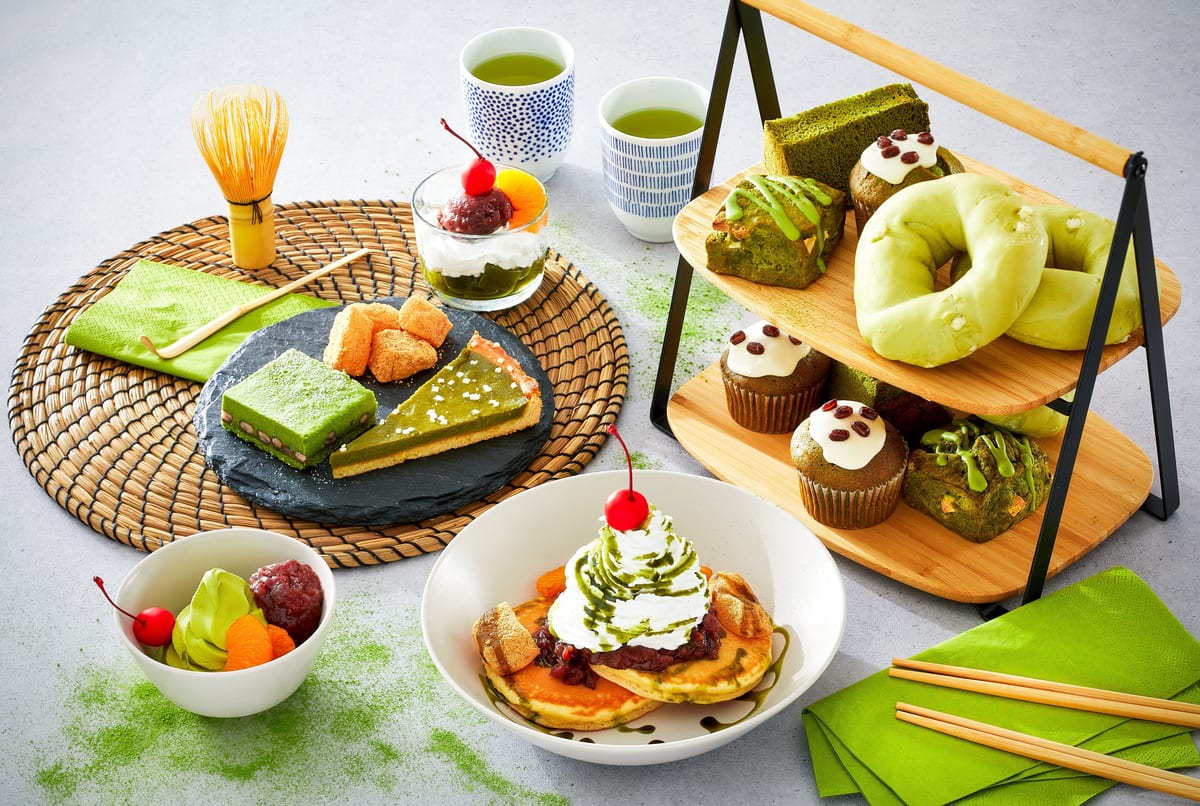 わらび餅やあずきと一緒に味わうタワーパンケーキも イケア 抹茶スイーツフェア Dtimes