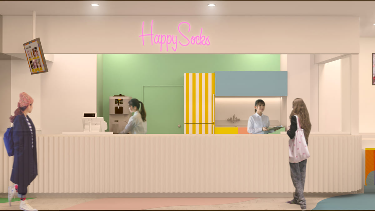 Happy Socks Candy Café　店舗内