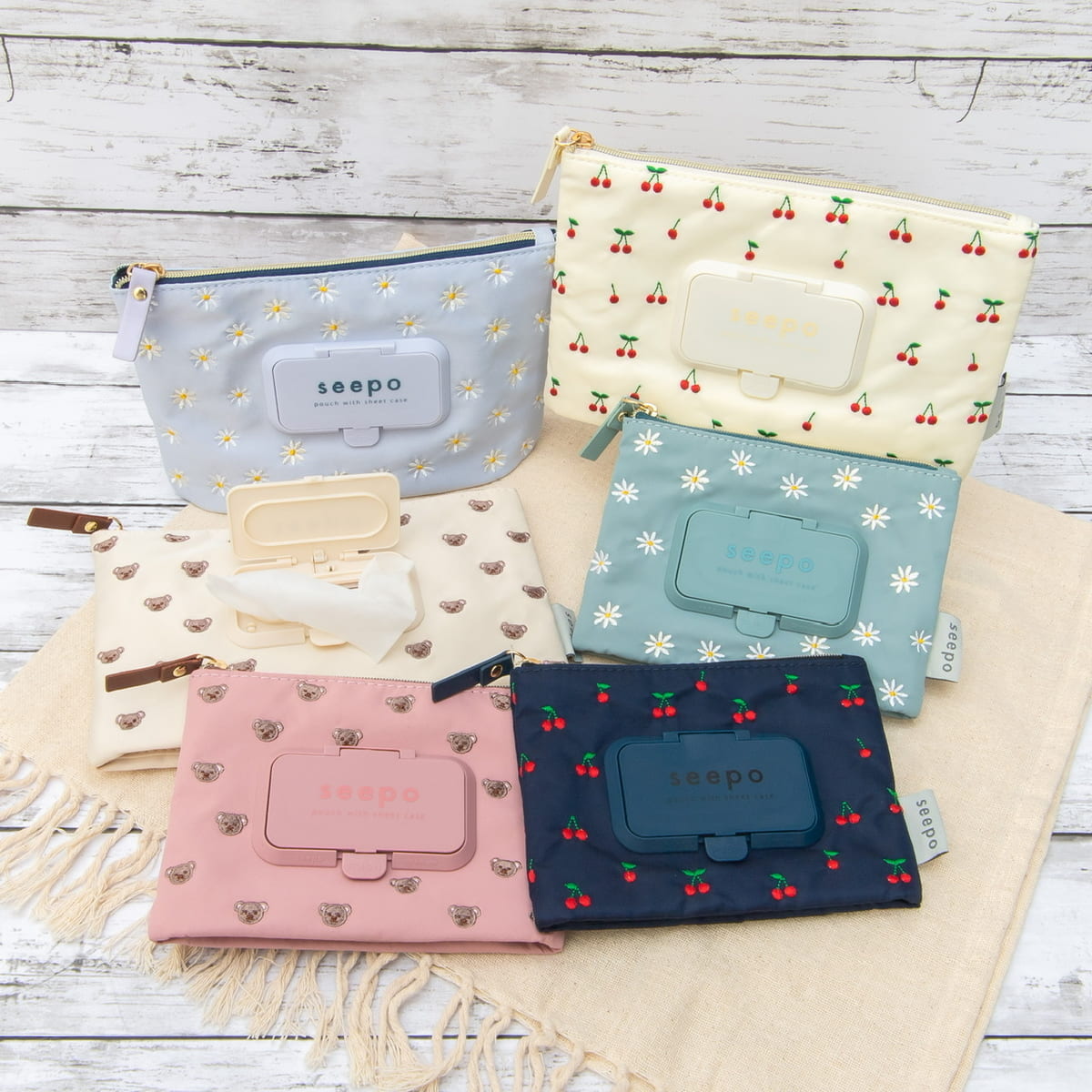 サンスター文具「seepo PUSH 刺繍」