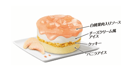 夏が旬の桃のデザートを再現「明治 エッセルスーパーカップSweet’s　白桃のタルト」