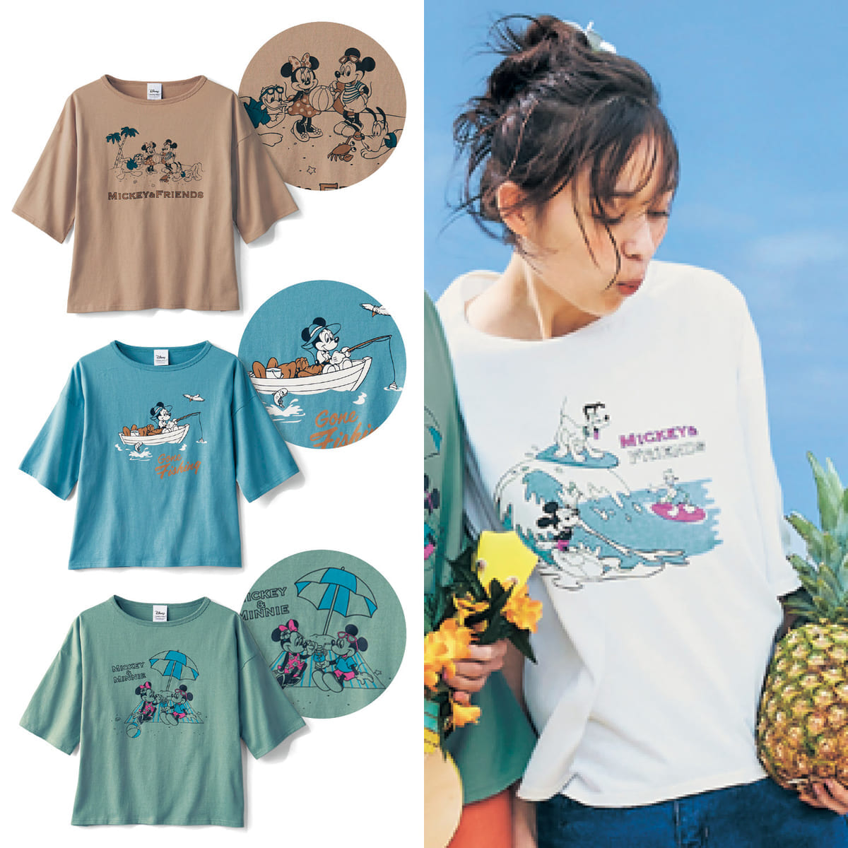 オーバーサイズのプリントＴシャツ