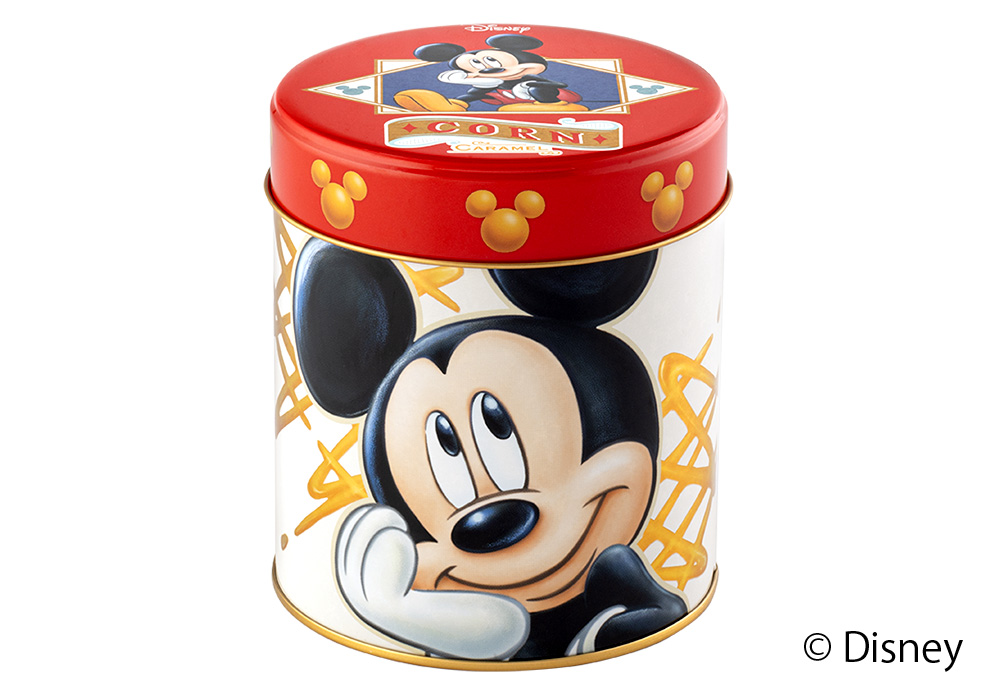 ミッキーマウス/コーン キャラメル味　スペシャル缶