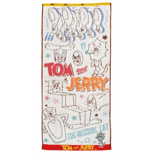 ベルメゾン「トムとジェリー」アップリケ刺繍タオル9