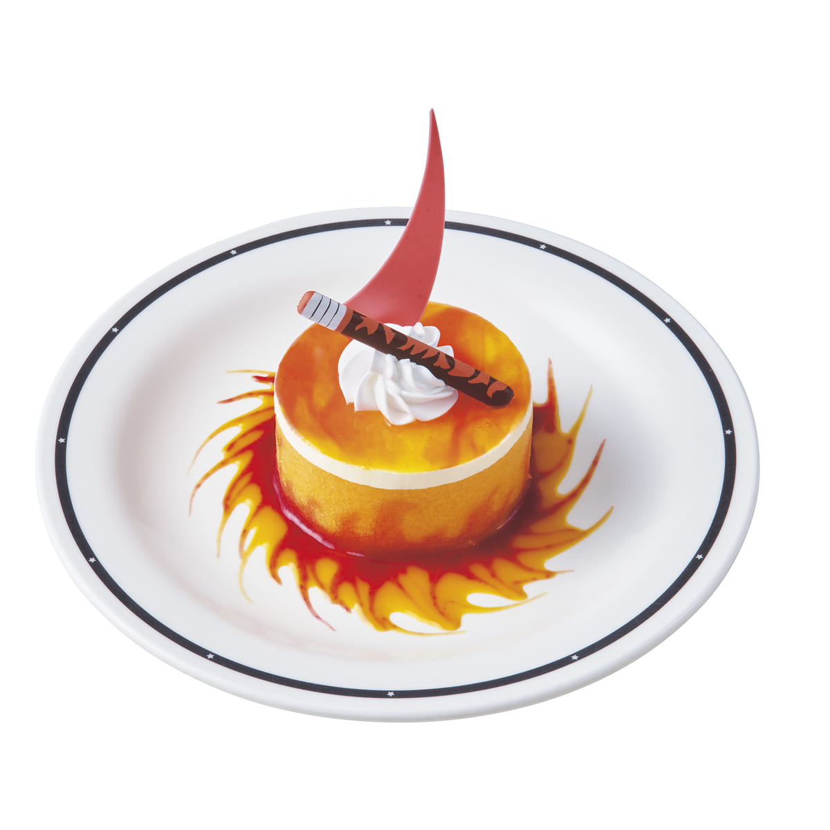 炎柱のオレンジレアチーズケーキ デザート＆ドリンクセット