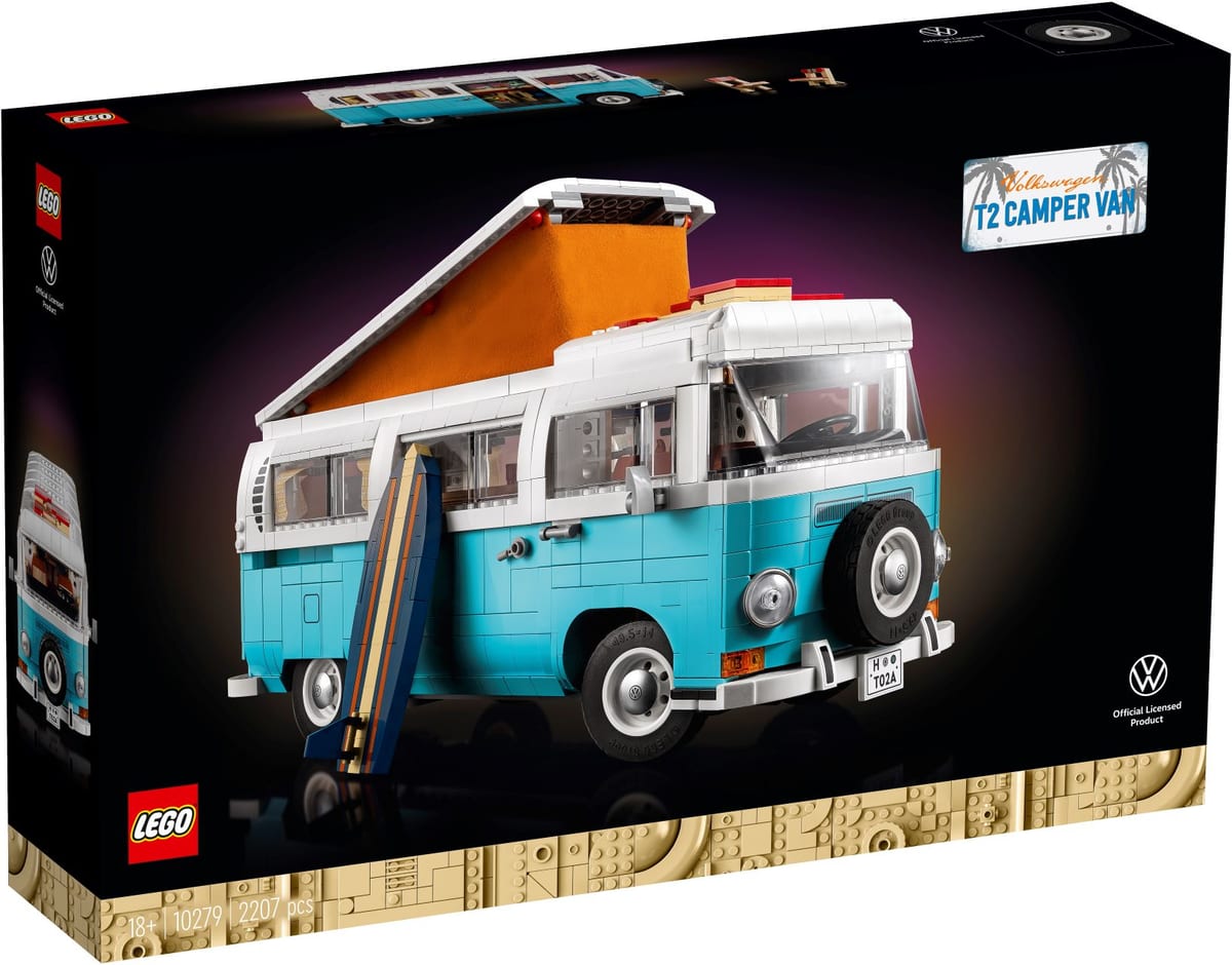 「レゴ®フォルクスワーゲン タイプ 2 バス キャンピングカー」パッケージ