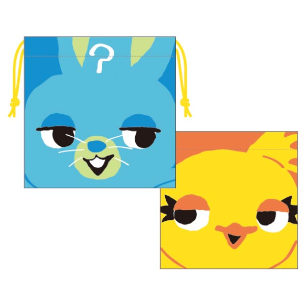 ディズニーキャラクター トイ・ストーリー 巾着 ダッキー＆バニー/フェイス