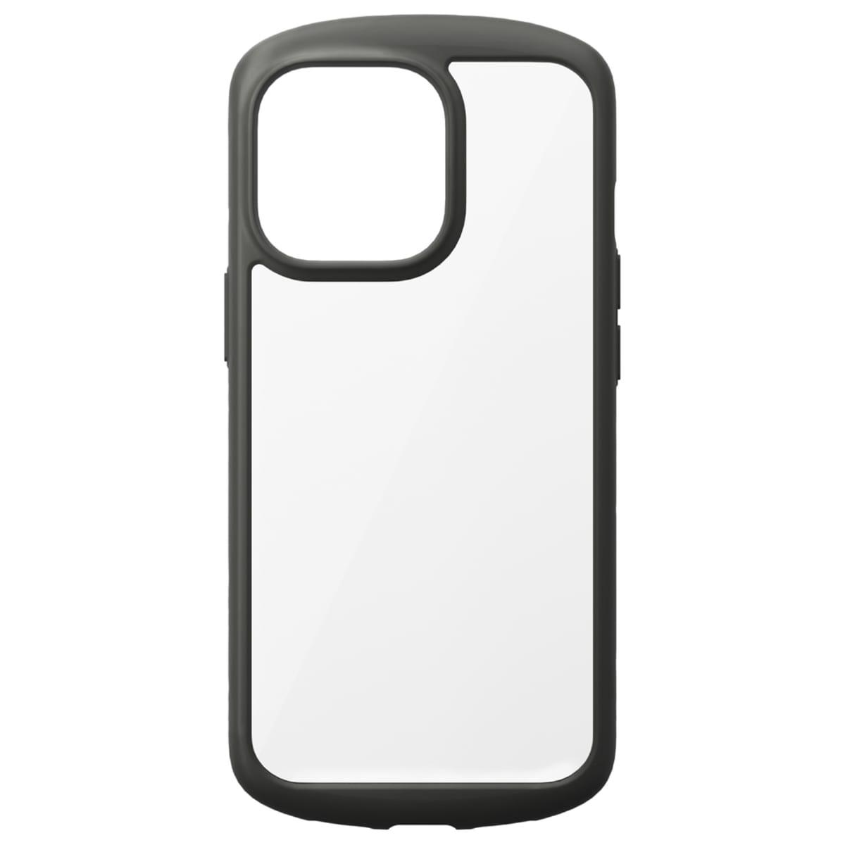 iPhone 13 mini用 ガラスタフケース ラウンド ブラック３