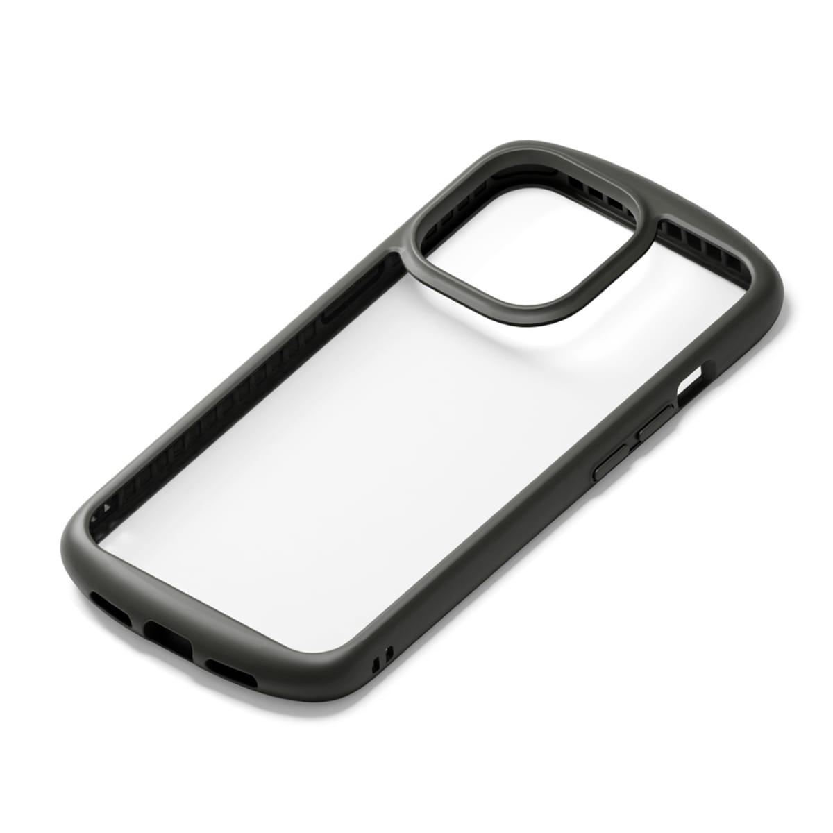 iPhone 13 mini用 ガラスタフケース ラウンド ブラック1