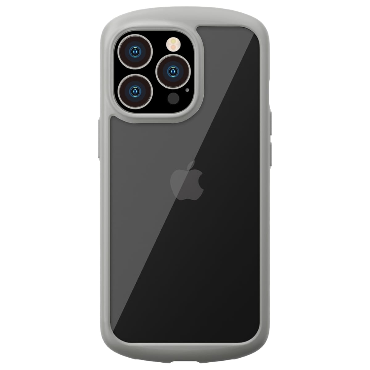 iPhone 13 mini用 ガラスタフケース ラウンド グレー3
