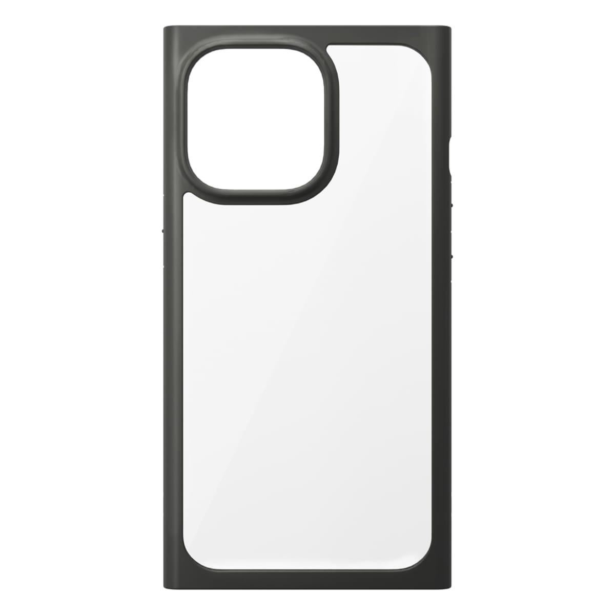 iPhone 13 mini用 ガラスタフケース スクエア ブラック2