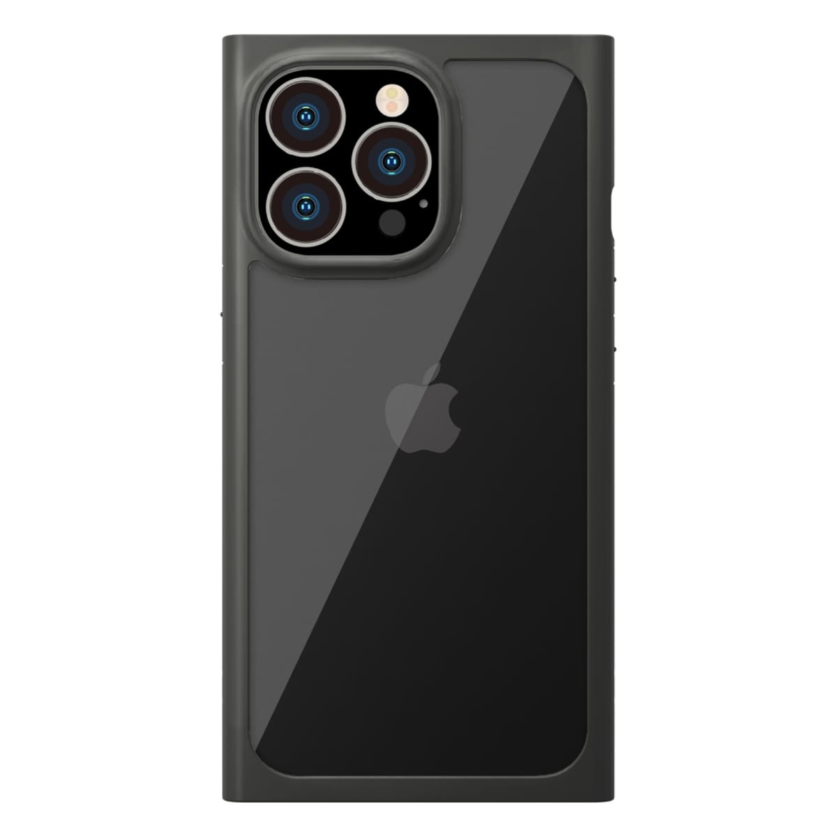 iPhone 13 mini用 ガラスタフケース スクエア ブラック3