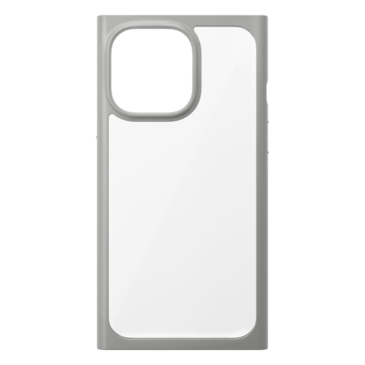 iPhone 13 mini用 ガラスタフケース スクエア グレー2