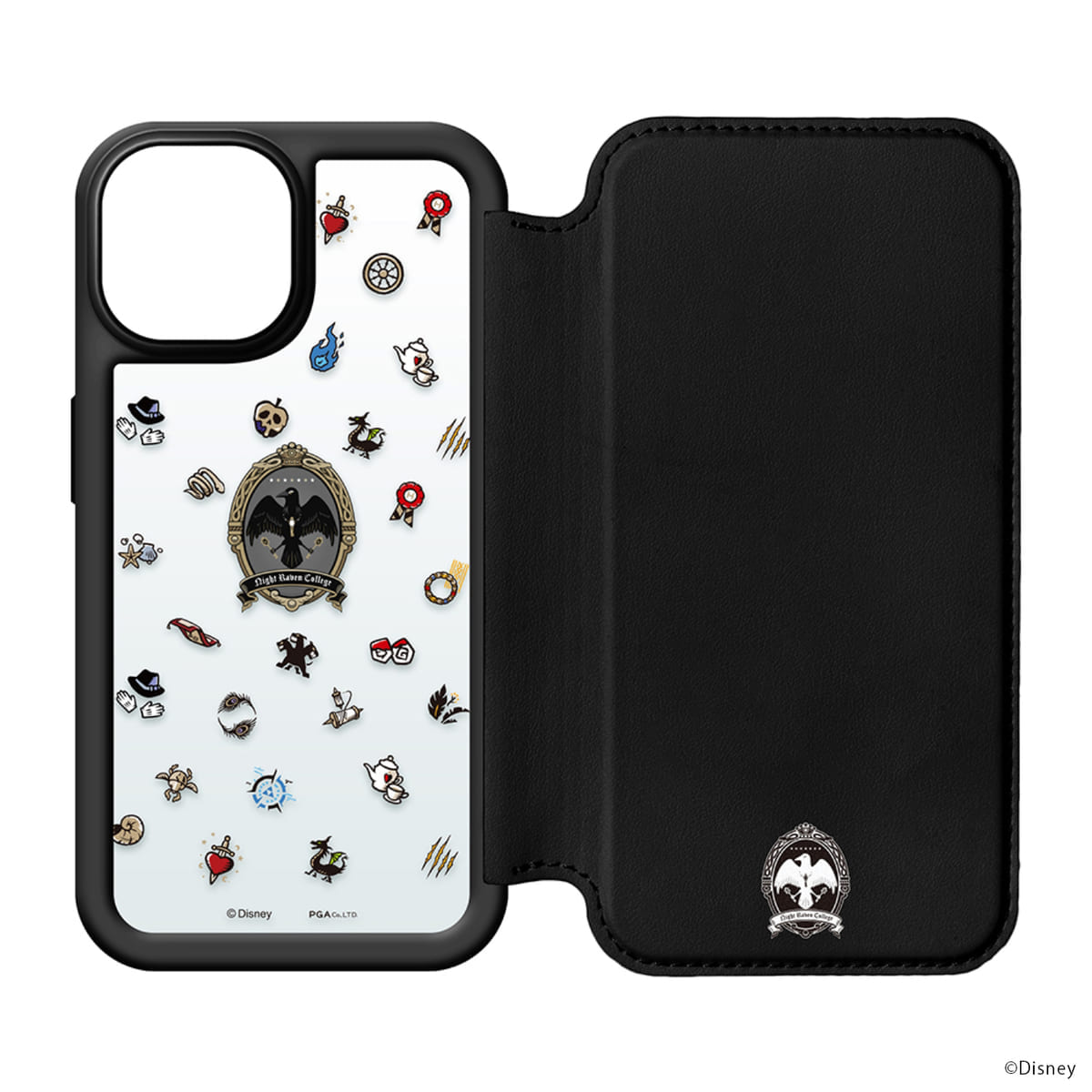 iPhone 13用 ガラスフリップケース『ディズニー ツイステッドワンダーランド』