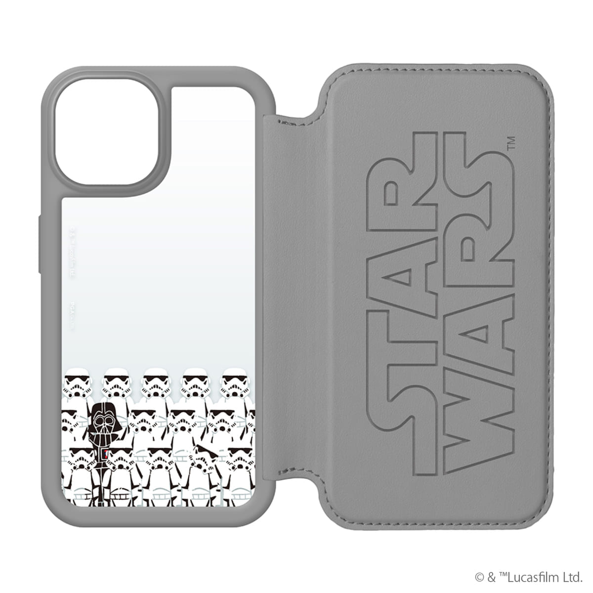 PGA『スター・ウォーズ』iPhone 13用ガラスフリップケース