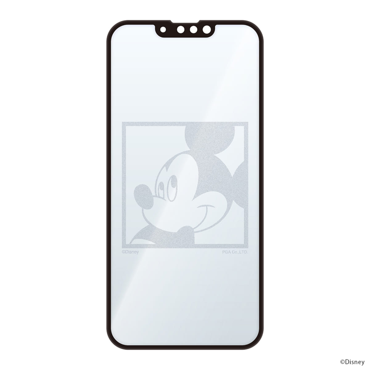  PGA iPhone 13/13 Pro用 抗菌液晶全面保護ガラス [ミッキーマウス]