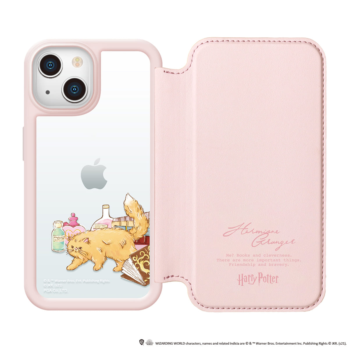 PGA『ハリー・ポッター』iPhone 13用 ガラスフリップケース(背面)