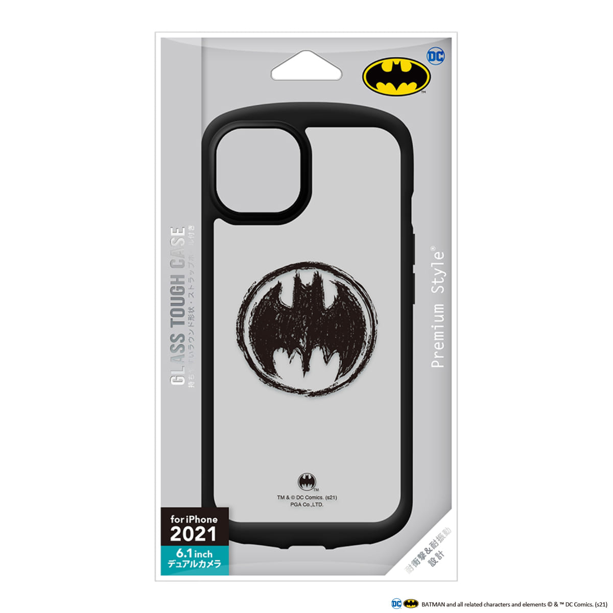 【DC『バットマン』】iPhone 13/13 Pro用 ガラスタフケース（パッケージ）